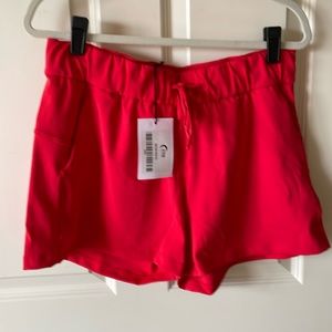 NWT Zyia Club Shorts Red Size Large